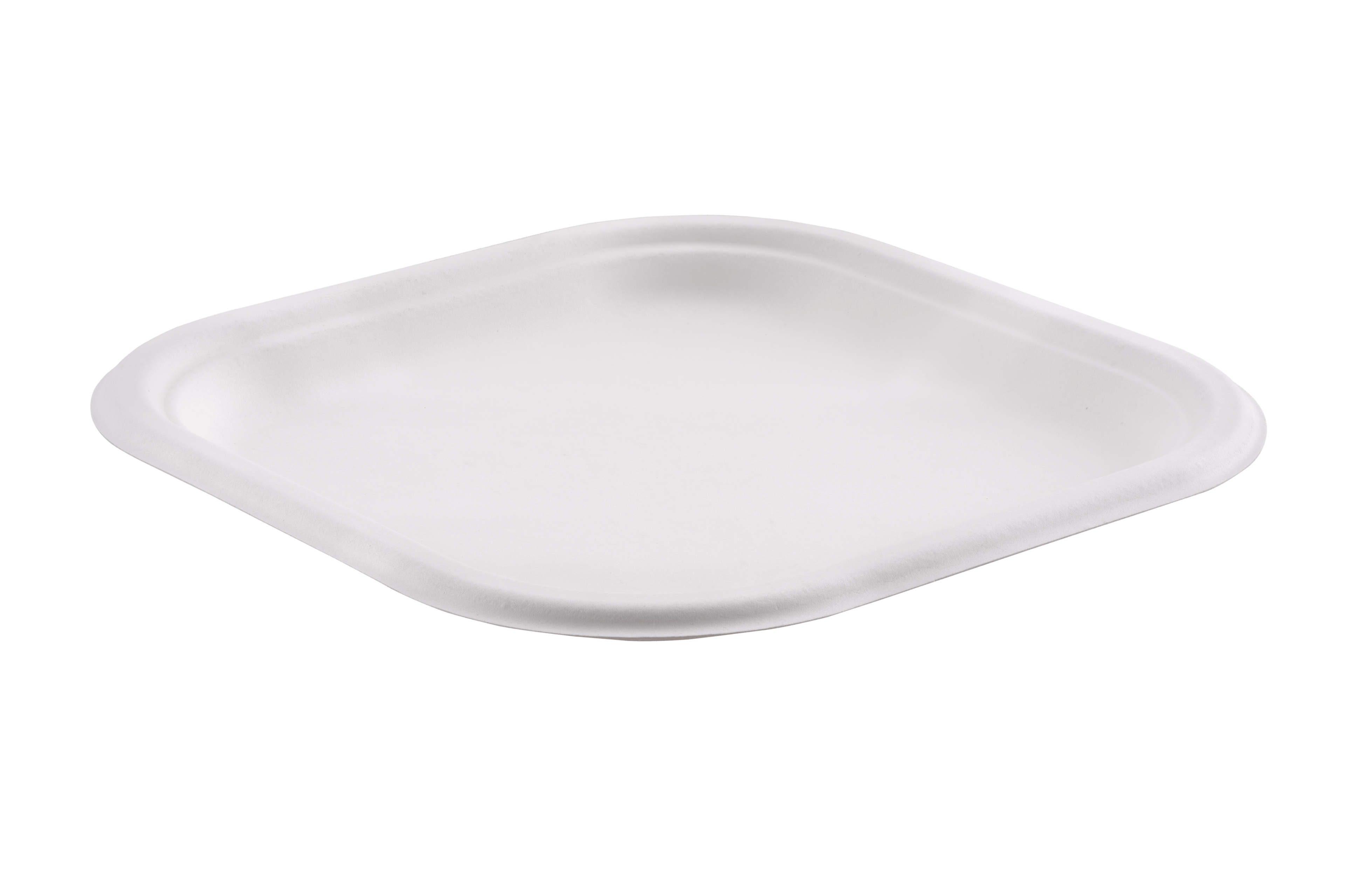 7 Inch Plain Square Bagasse Plate